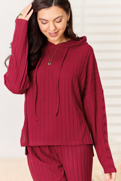 Basic Bae Full Size Ribbed Drawstring