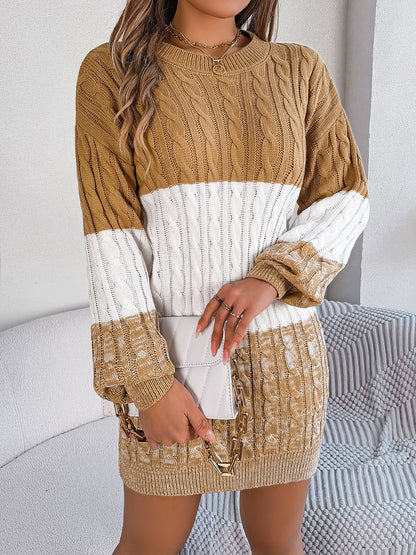 Cable-Knit Round Neck 
