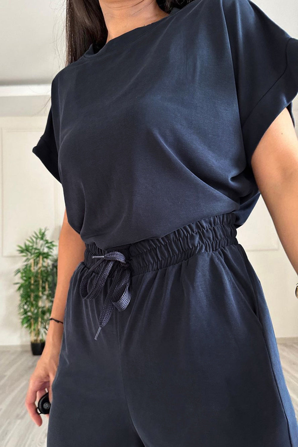Round Neck Short Sleeve Top 