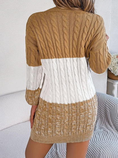 Cable-Knit Round Neck 