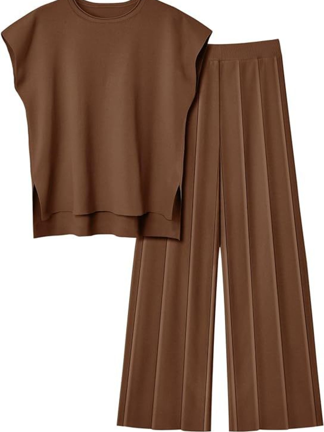 Round Neck Cap Sleeve Top