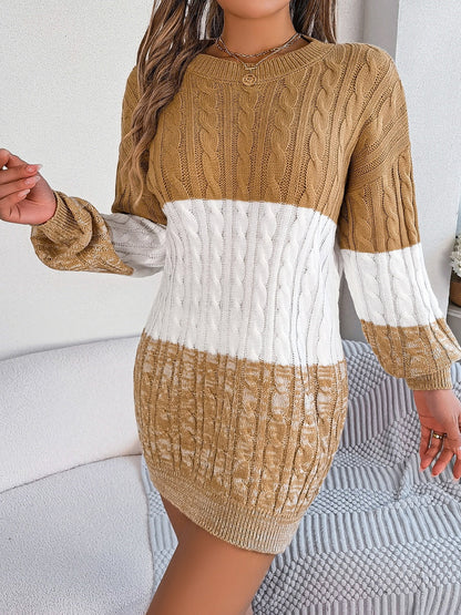 Cable-Knit Round Neck 