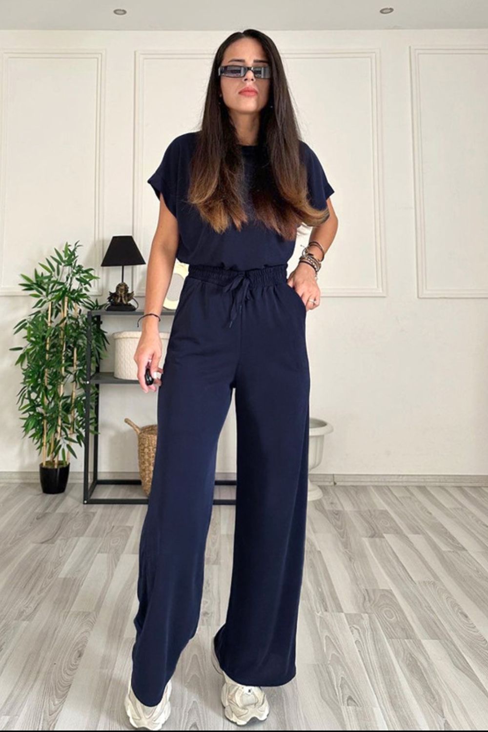 Round Neck Short Sleeve Top 