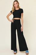 Round Neck Top & Pants Set