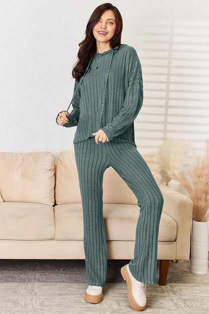Basic Bae Full Size Ribbed Drawstring